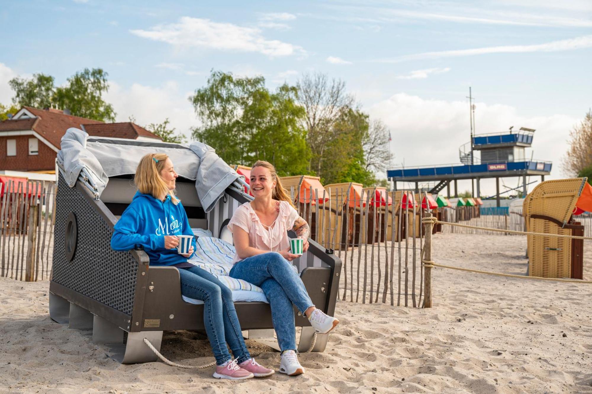 Schlafstrandkorb Nr 1 Kellenhusen Exteriör bild